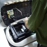 Reparation av vibrationsplatta